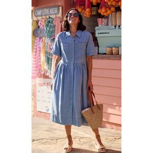 NWOT MAYE JAGGER CHAMBRAY DRESS - XS $180